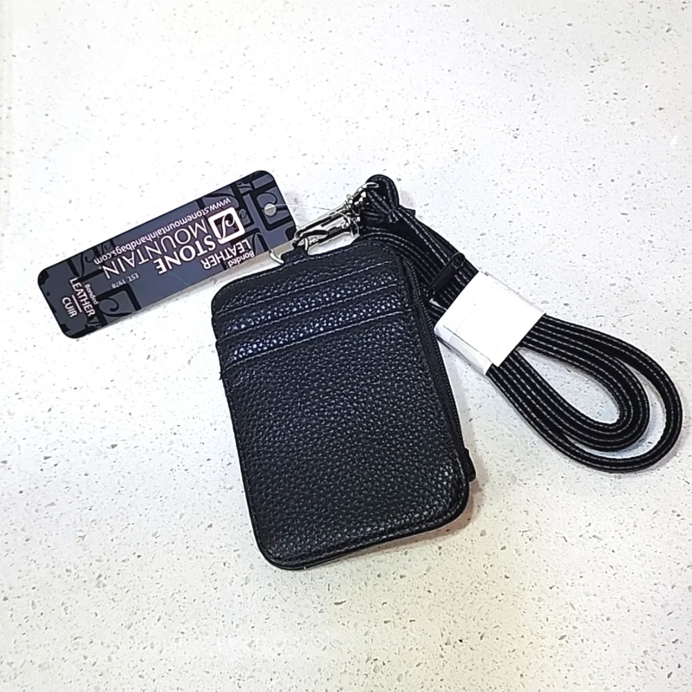 Crossbody Leather credit card, ID, money holder New with tags - Picture 2 of 6